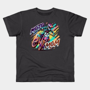 "MOTO MOM Adventure Blaze" - Dirt Bike Racing Kids T-Shirt